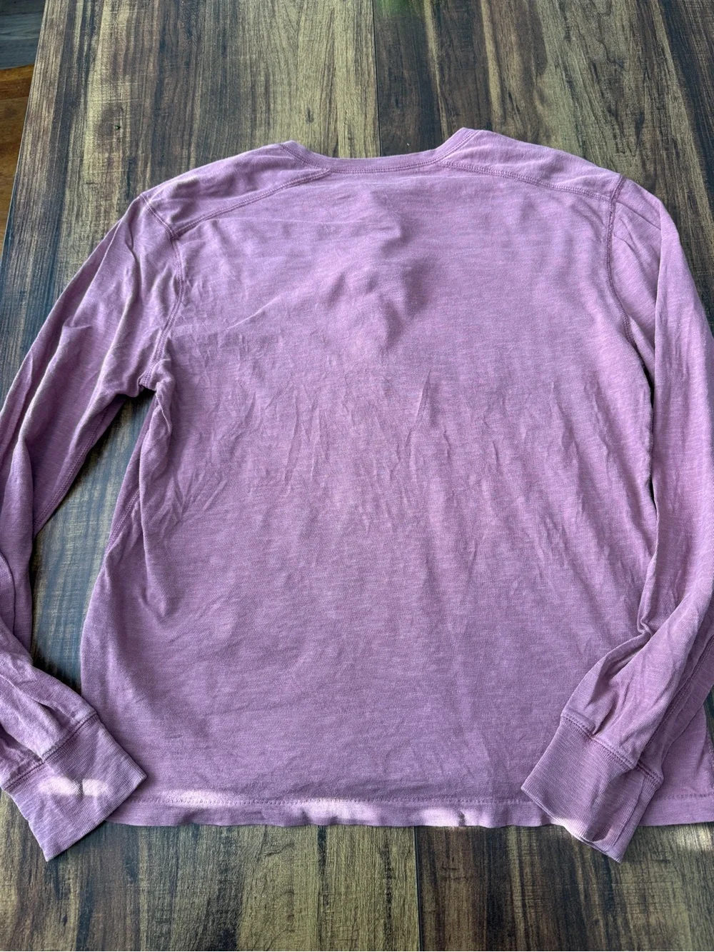 J. Crew Long-Sleeve Henley in Dusty Mauve
